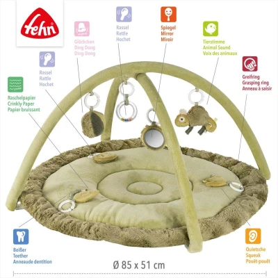 Baby Fehn 3D aktivity deka Chameleon Crazy zelená