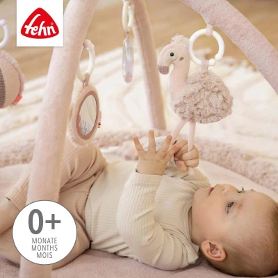 Baby Fehn 3D aktivity deka plameňák Pink