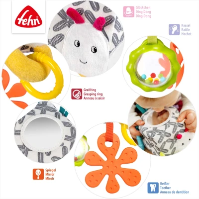 Baby Fehn Aktivity kostka housenka DoBabyDoo BW