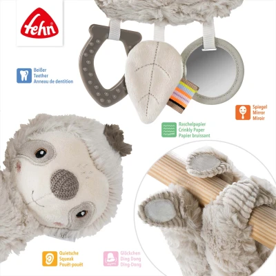 Baby Fehn Aktivity lenochod Lazy béžovo-hnědý