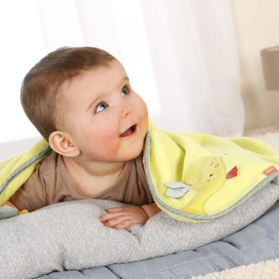 Baby Fehn Deka Dinosaurus Happy Dino žlutá