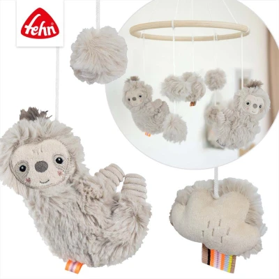 Baby Fehn Dřevěný kolotoč lenochod Lazy béžový
