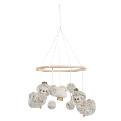 Baby Fehn Dřevěný kolotoč lenochod Lazy béžový
