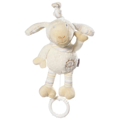Baby Fehn Hrací hračka mini ovečka Babylove béžovo-bílá