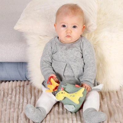 Baby Fehn Hrací hračka sopka s dinosaurem Happy Dino