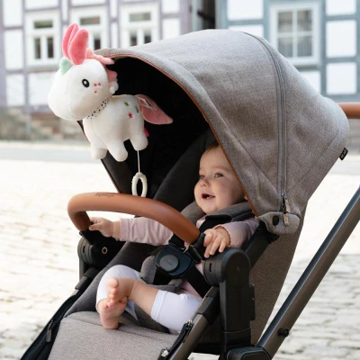Baby Fehn Hrací jednorožec Aiko & Yuki bílo-růžový
