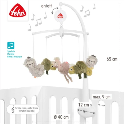 Baby Fehn Hrací kolotoč Lazy, Crazy Pink