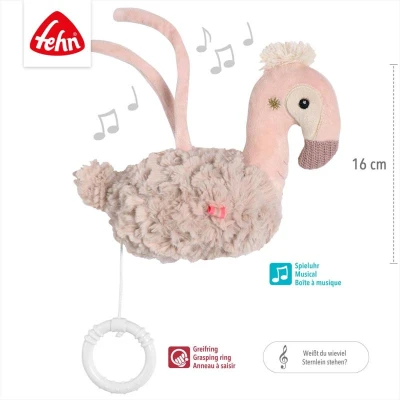 Baby Fehn Hrací plameňák Pink