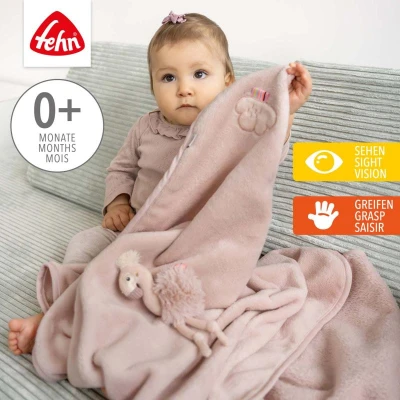 Baby Fehn Mazlící deka Plameňák Pink