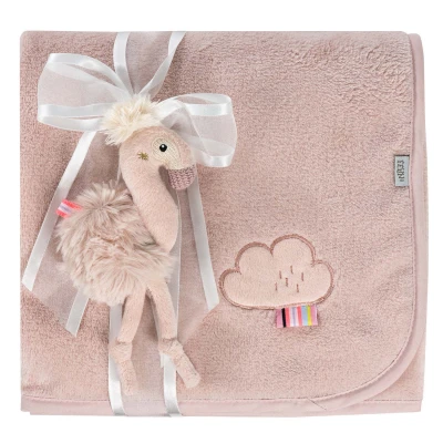 Baby Fehn Mazlící deka Plameňák Pink