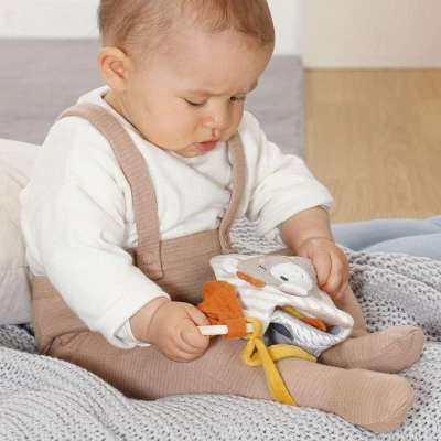 Baby Fehn Měkká knížka oslík medvídek FehnNatur 2.0