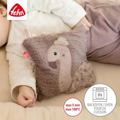 Baby Fehn Nahřívací polštářek plameňák Pink