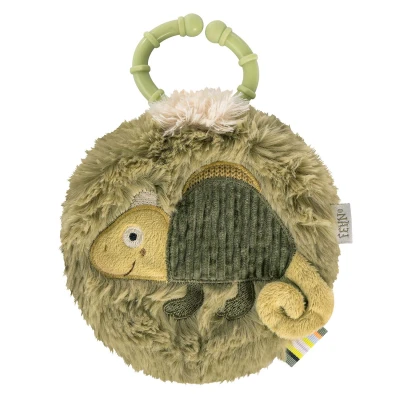 Baby Fehn Plyšová knížka chameleon Crazy