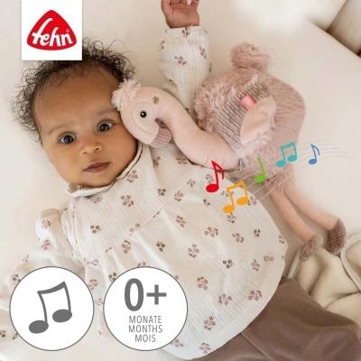 Baby Fehn Pomůcka na spaní plameňák Pink