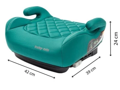 Baby Mix Autosedačka-podsedák HERO Plus ISOFIX I-SIZE black 2025