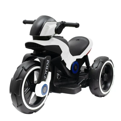 BABY MIX Dětská elektrická motorka POLICE bílá BABY MIX Dětská elektrická motorka POLICE bílá