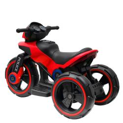 BABY MIX Dětská elektrická motorka POLICE červená