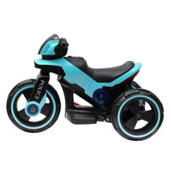 BABY MIX Dětská elektrická motorka POLICE modrá
