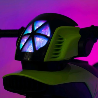 BABY MIX Dětská elektrická motorka POLICE zelená