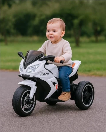 Baby Mix Detská elektrická motorka Rare biela