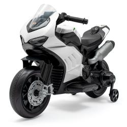 Baby Mix Dětská elektrická motorka Supersport bílá