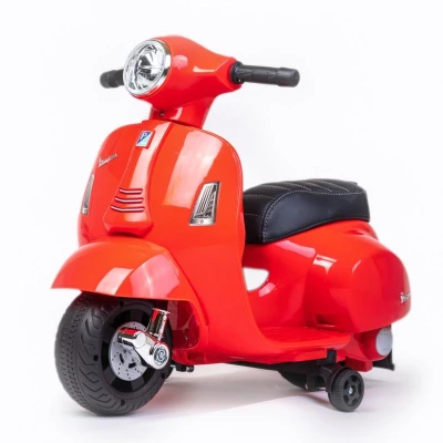 BABY MIX Dětská elektrická motorka Vespa červená