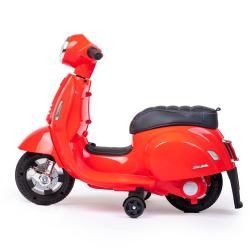 BABY MIX Dětská elektrická motorka Vespa červená