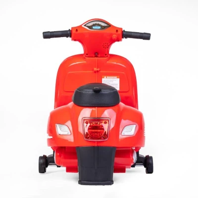 BABY MIX Detská elektrická motorka Vespa červená
