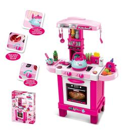 BABY MIX Dětská kuchyňka růžová