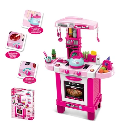 BABY MIX Dětská kuchyňka růžová