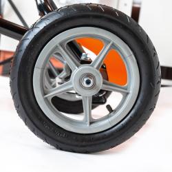 BABY MIX Dětská šlapací motokára Go-kart Buggy oranžová