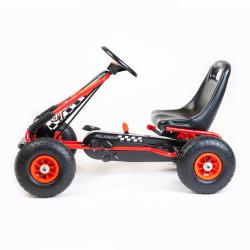 BABY MIX Dětská šlapací motokára Go-kart Razor červená