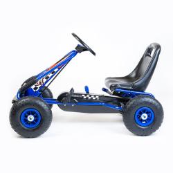 BABY MIX Dětská šlapací motokára Go-kart Razor modrá