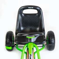 BABY MIX Dětská šlapací motokára Go-kart Razor modrá