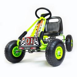 BABY MIX Dětská šlapací motokára Go-kart Razor růžová
