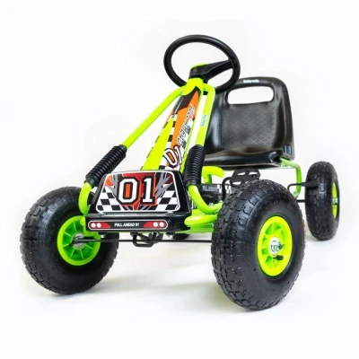 BABY MIX Dětská šlapací motokára Go-kart Razor růžová