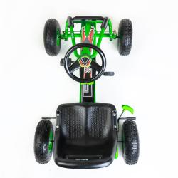 BABY MIX Dětská šlapací motokára Go-kart Razor zelená