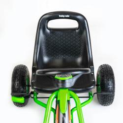 BABY MIX Dětská šlapací motokára Go-kart Razor zelená