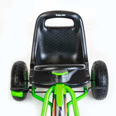 BABY MIX Dětská šlapací motokára Go-kart Razor zelená