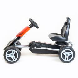 BABY MIX Dětská šlapací motokára Go-kart Speedy červená