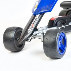 Baby Mix Dětská šlapací motokára Go-kart Speedy modrá