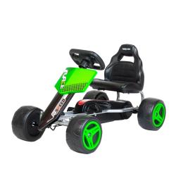 Baby Mix Dětská šlapací motokára Go-kart Speedy zelená Baby Mix Dětská šlapací motokára Go-kart Speedy zelená