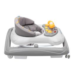 BABY MIX Dětské chodítko s volantem a silikonovými kolečky