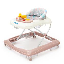 BABY MIX Dětské chodítko s volantem a silikonovými kolečky