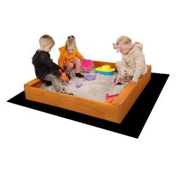 Baby Mix Dětské dřevěné pískoviště se stříškou 120x120 cm modro-bílé