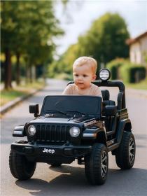 Baby Mix Dětské elektrické autíčko Jeep Wrangler Rubicon černé