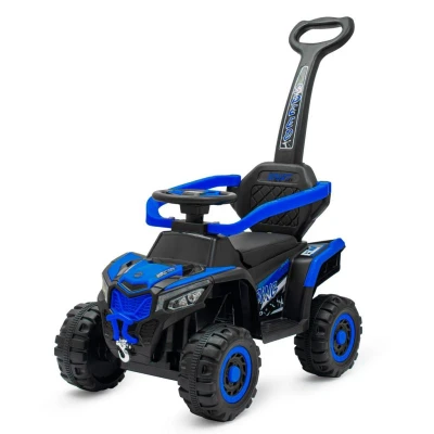 Baby Mix Dětské elektrické odrážedlo Ruggy s vodící tyčí modré Baby Mix Dětské elektrické odrážedlo Ruggy s vodící tyčí modré