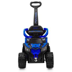 Baby Mix Dětské elektrické odrážedlo Ruggy s vodící tyčí modré