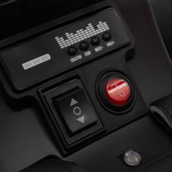 Baby Mix Dětské elektrické odrážedlo Ruggy s vodící tyčí modré