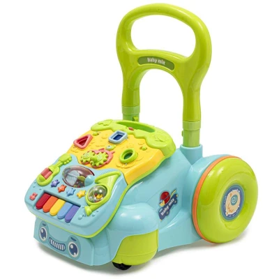 BABY MIX Dětské hrající chodítko modré